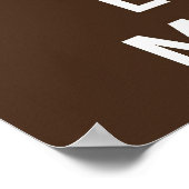 Houd kalm en liefdesmastdruk of poster (Hoek)