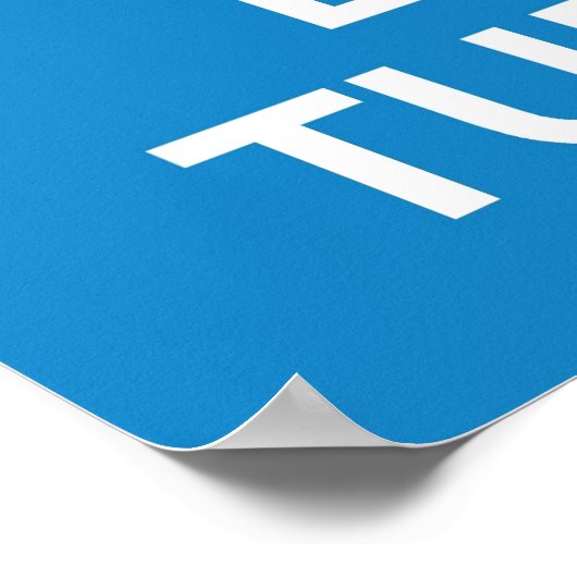 Houd kalm- en liefdesschildpadden afdrukken of pos poster (Hoek)