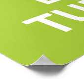 Houd kalm- en liefdesschildpadden poster afdrukken (Hoek)