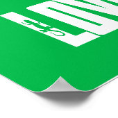 Houd kalm- en liefdesZebras — dierlijke Poster afd (Hoek)