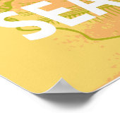 Houd kalm- en liefdeszeepaardjes Poster Gift Print (Hoek)