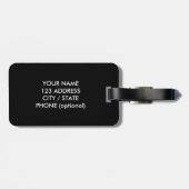 Houd kalm en liftgewicht bagagelabel (Achterkant horizontaal)