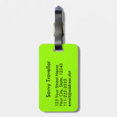 Houd kalm en Live Aloha Bagagelabel Shaka Sign (Achterkant verticaal)