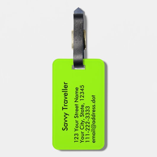 Houd kalm en Live Aloha Bagagelabel Shaka Sign (Achterkant verticaal)