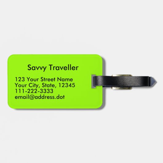 Houd kalm en Live Aloha Bagagelabel Shaka Sign (Achterkant horizontaal)