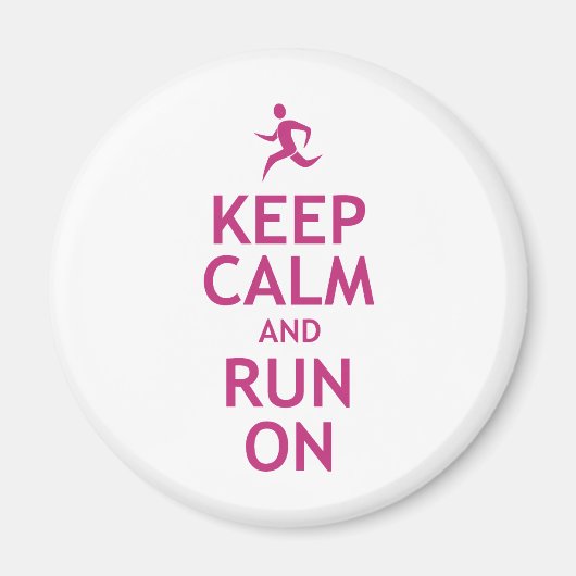 Houd kalm en loop aan magneet (Voorkant)