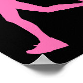 Houd kalm en loop aan poster (Hoek)