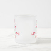 Houd Kalm en luister aan Runner Matglas Koffiemok (Center)