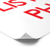 Houd kalm en luister naar de apotheker poster (Hoek)