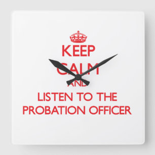 Houd kalm en luister naar de Banctionmedewerker Vierkante Klok