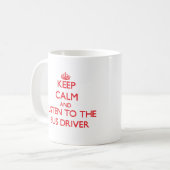 Houd kalm en luister naar de busdriver koffiemok (Voorkant links)