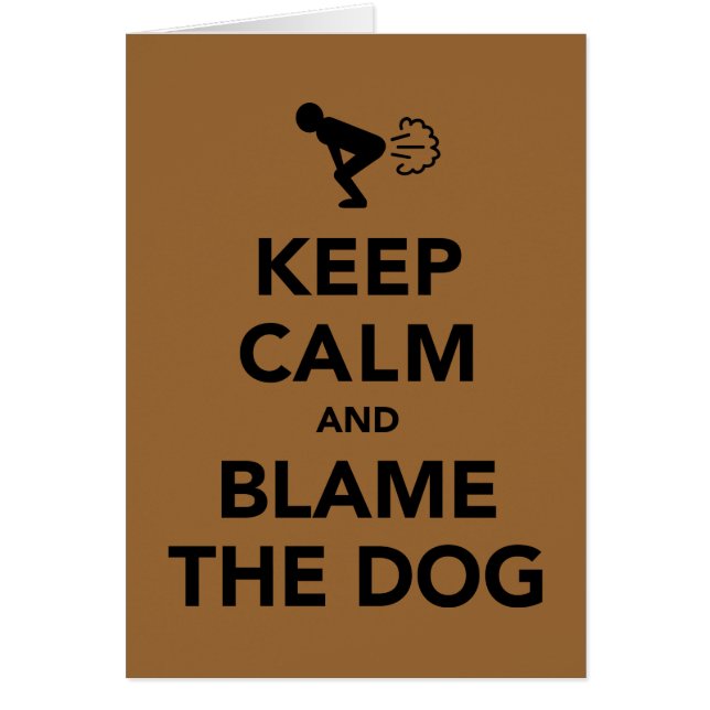 Houd kalm en maak de hond de schuld (Voorkant)