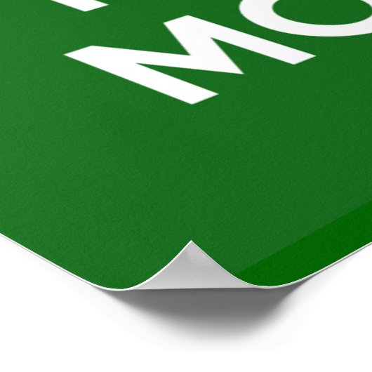 Houd kalm en maak geld poster (Hoek)