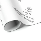 Houd kalm en maak uw Dissertation af Cadeaupapier (Rol Hoek)