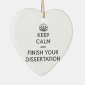 Houd kalm en maak uw Dissertation af Keramisch Ornament (Rechts)