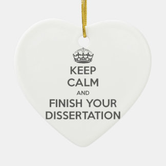 Houd kalm en maak uw Dissertation af Keramisch Ornament