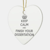 Houd kalm en maak uw Dissertation af Keramisch Ornament (Links)