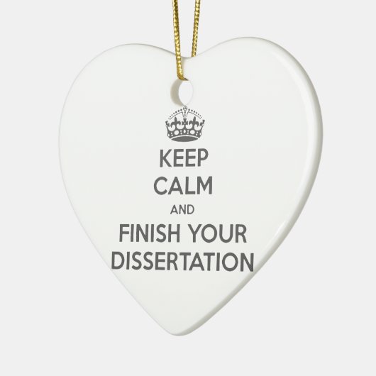 Houd kalm en maak uw Dissertation af Keramisch Ornament (Links)