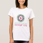 Houd kalm en magnetisch op Dames T Shirt (Voorkant)