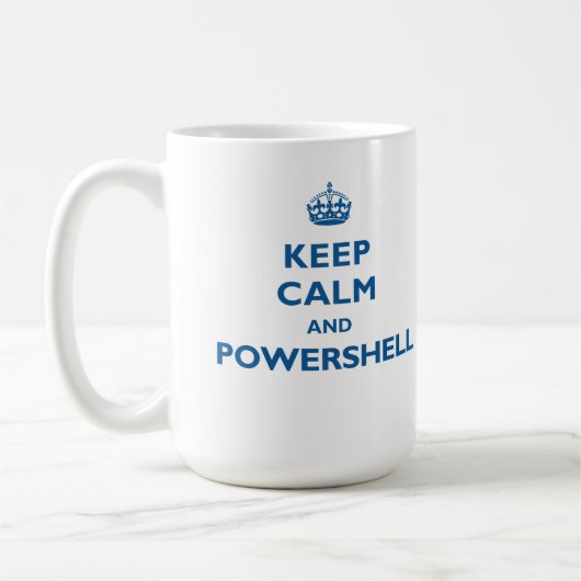 Houd kalm en Mok PowerShell (Links)
