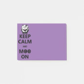 Houd kalm en Moo On - Funny Quote Post-it® Notes (Voorkant)