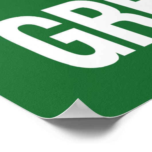 Houd kalm en neem een Greyhound aan Poster (Hoek)