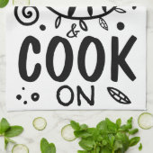 Houd kalm en neem op Citaat Typografie Theedoek (Gevouwen)