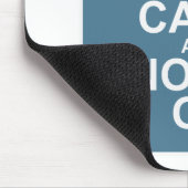 Houd kalm en Novel op cool Author Motto Muismat (Hoek)