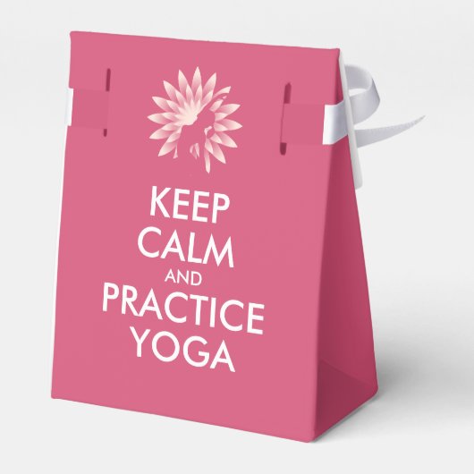 Houd kalm en oefen yoga uit bedankdoosjes (Achterkant)