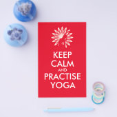 Houd kalm en oefen yoga uit flyer (Enkel)