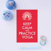 Houd kalm en oefen yoga uit flyer (Enkel)