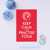 Houd kalm en oefen yoga uit flyer (Enkel)