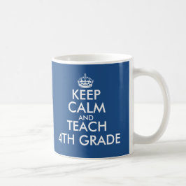 Houd kalm en onderricht mok in de vierde klas voor