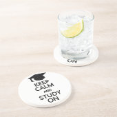 Houd kalm en onderzoek op aangepast onderzetter (Zijkant)