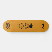 Houd kalm en onderzoek op aangepaste skateboards (Horizontaal)