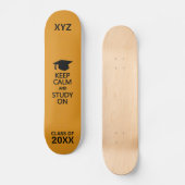 Houd kalm en onderzoek op aangepaste skateboards (Voorkant)