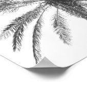 Houd kalm en ontspan onder het Palms Tropische Cit Poster (Hoek)
