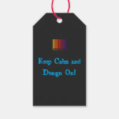 Houd kalm en ontwerp op  geschenk Label Cadeaulabel (Voorkant)