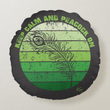 Houd kalm en pacock aan