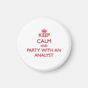Houd kalm en Partij met een Analyst Magneet