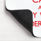 Houd kalm en Partij met een Onderschrijver Muismat (Hoek)