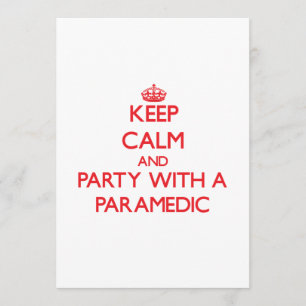 Houd kalm en Partij met een Paramedische Kaart