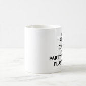 Houd Kalm en Partij met een Plasterer Koffiemok (Center)