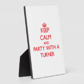 Houd kalm en Partij met een Turner Fotoplaat (Zijkant)