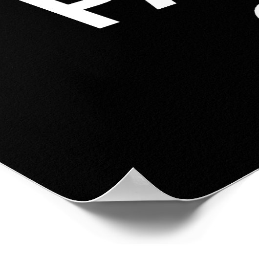 Houd kalm en Partij op druk of poster (Hoek)