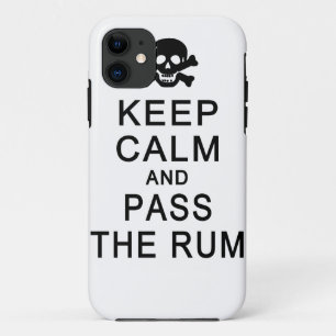 Houd kalm en pas de rum iPhone case-maate over iPhone 11 Hoesje