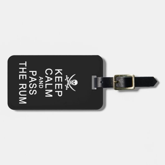 Houd kalm en pas het aangepaste bagagelabel van de (Voorkant horizontaal)