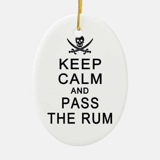 Houd kalm en pas het ornament van het Rum over, pa (Voorkant)