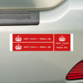 Houd kalm en pedaal aan bumpersticker (Op auto)