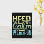 Houd kalm en pik aan kaart (Gele Bloem)